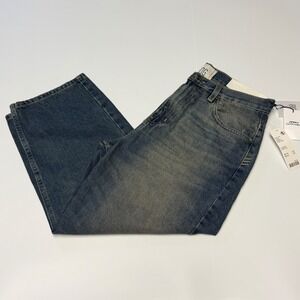 BDG Men's Cropped Skate Fit Jeans Baggy Oversized Loose 90s 33X32 NWT